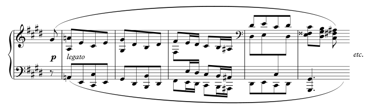 Brahms, Intermezzo in C Sharp Minor (Theme B)